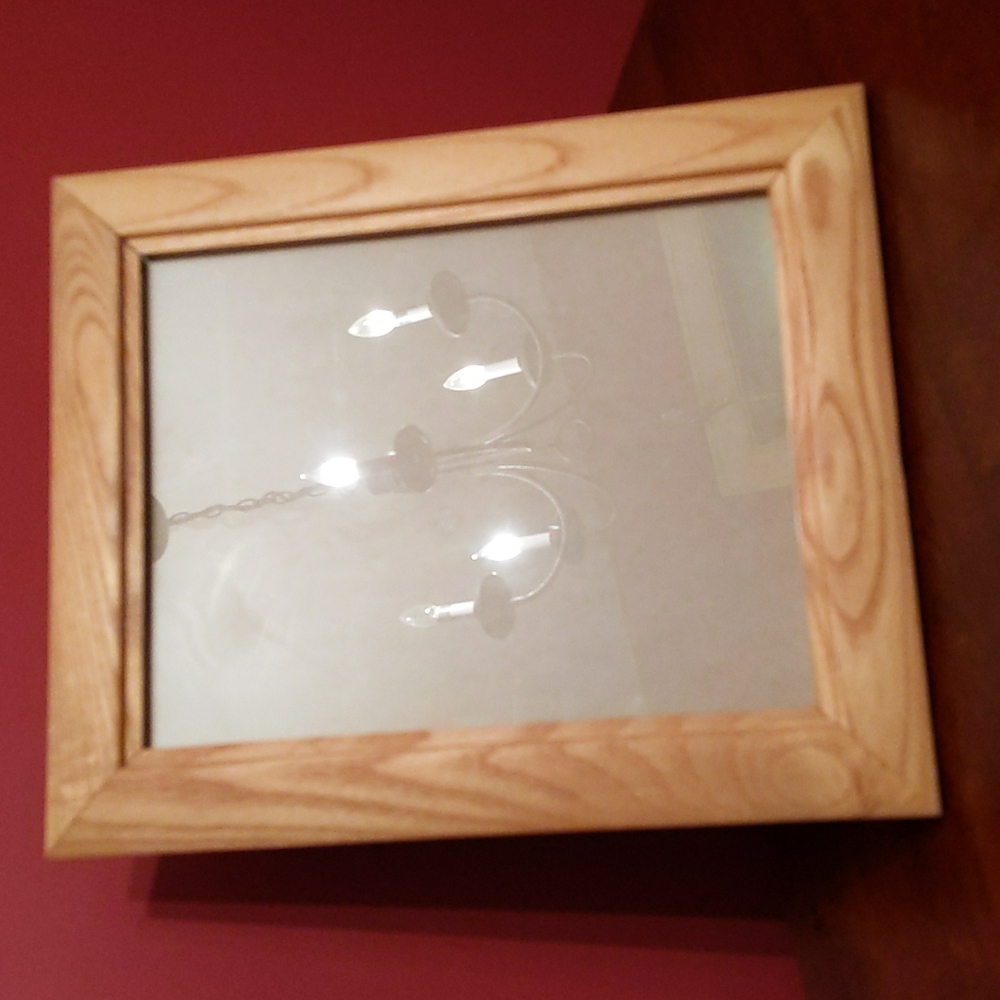 Vintage Oak Wood Desk Frame